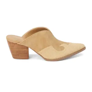 COCONUTS by Matisse Womens Colt Pointed Toe Mules Dress Casual Casual Mid Heel 2-3" - Beige