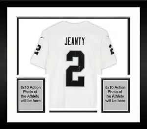 Framed Ashton Jeanty Las Vegas Raiders Autographed Nike White Limited Jersey - Fanatics Authentic Certified