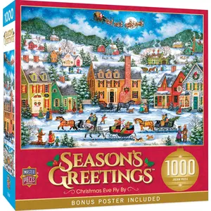 Season's Greetings - Christmas Eve Fly By 1000 Piece Puzzle