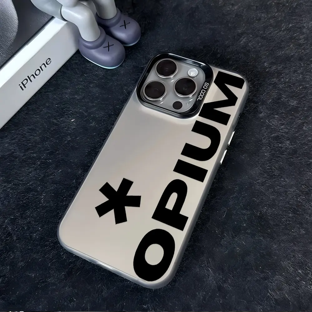 OPIUM Fashion Phone Case Compatible with iPhone 17 16 15 14 13 12 Pro Max X OPIUM Fashion Phone Case Compatible with iPhone 17 16 15 14 13 12 Pro Max X