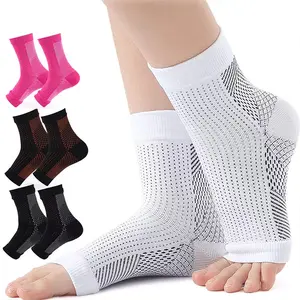 Ankle protection, pressure socks, outdoor fitness socks, sports protection, open-toe compression sheath socks, compression socks