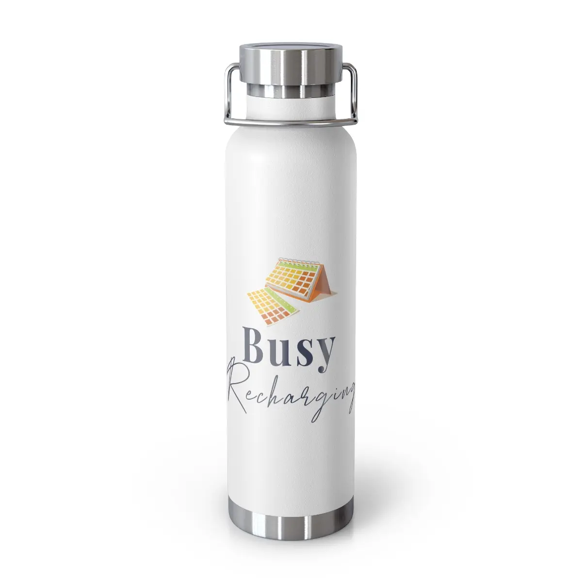 Busy Recharging -  Copper Vacuum Insulated Bottle, 22oz