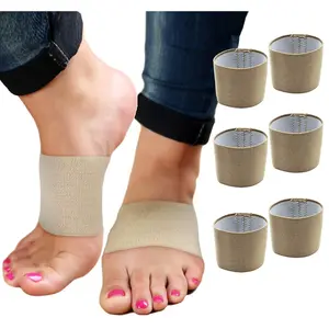 Arch Supports for Plantar Fasciitis Relief | Compression Sleeve Foot Brace For Heel Pain, Bone Spurs, Flat Feet, High Arches | Copper Infused Arch Support Bands for Women & Men Over Socks Fit Most