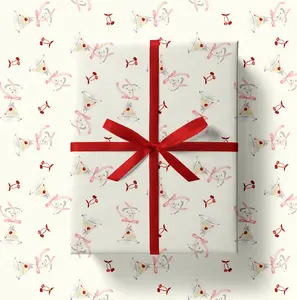 Cherry Cocktail Wrapping Paper
