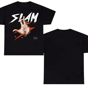 SLAM Hand Sign Graphic T-Shirt – Streetball Culture Basketball Tee, Urban Hoops Minimalist Streetwear Shirt, Soft Cotton Unisex Athlete Fan Apparel Gift