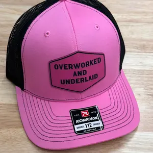 Over worked hot pink hat