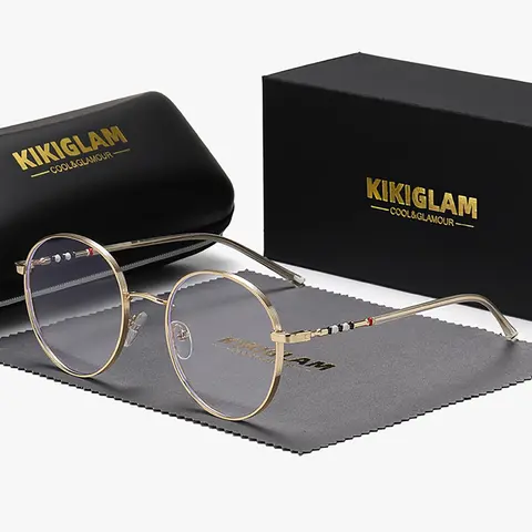 Vintage Round Frame Eyeglasses, Trendy Vintage Eyeglasses, Fashion Eyeglasses for Women & Men, Fashion Eyeglasses for Work, Stylish Glasses, Trendy Casual Glasses, Daily Clothing Decor, Perfect for Student Daily Use, Stylish Eyewear