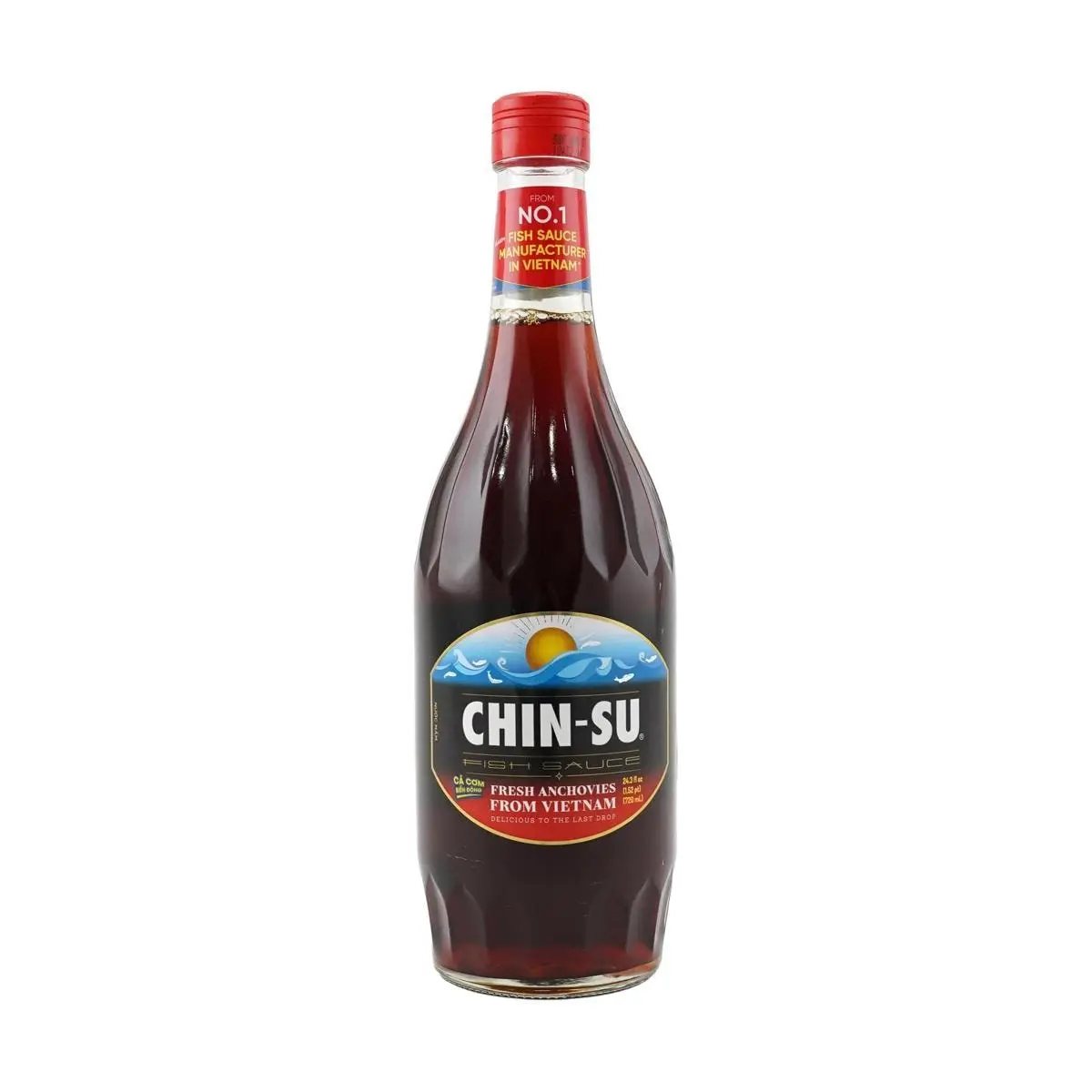 Chin-Su Fish Sauce 720ml - Authentic Vietnamese Anchovy Sauce for Southeast Asian Cooking & Dipping