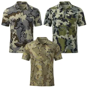 Kuiu ULTRA Merino 120 LT LS Polo, Ultra Lightweight Merino Hunting Polo, Long Sleeve Performance Outdoor Shirt, Moisture Wicking Anti Odor Base Layer, Camo Hunting Gear Men, Backcountry Hiking Fishing Apparel