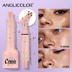 Natural Freckles Stamp Pen  Stamp with 5 Prongs，Waterproof and Sweatproof, Light Coverage, Pseudo-plain Makeup, Natural Nude Makeup, Delicate and Full of Wildness