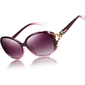 EyeconicFinds  Women Oversized Polarized Sunglasses Ladies Large Shades Classic Fox Sunglasses B2730