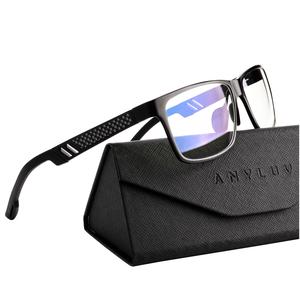 ANYLUV Premium Carbon Blue Light Blocking Glasses  Lightweight spring hinges  high-definition lenses reduces eye strain (4571)