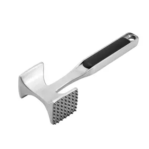 Meat Tenderizer Hammer for Kitchen, Dual Sided Meat Mallet for Beef Chicken Steak, Meat Pounder Tool for Cooking, Kitchen Tenderizing Tool with Hanging Hole, Heavy Duty