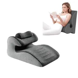 Ergonomic Prone Sleep Pillow with Polyurethane Memory Foam, Anti-Slip Base for Supportive Prone Sleep, Detachable & Multi-Angle Backrest