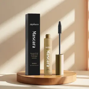 Zephaco Natural Brown Mascara - Lengthening & Curling, Long-Lasting Wear, Water & Sweat Resistant, Smudge-Proof, 7ml/0.24 fl. oz.