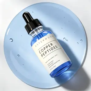 Asterwood GHK-Cu Peptides Serum, Copper Peptides Serum for Face Tightening, Repairing, Collagen Boosting - with Hyaluronic Acid - Fragrance-Free 29ml