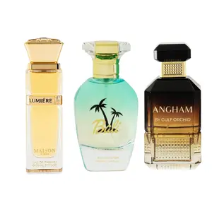 (3pc Bundle Pack) Lumiere by Maison Asrar, Bali + Angham by Gulf Orchid EDP Spray, 3.4oz