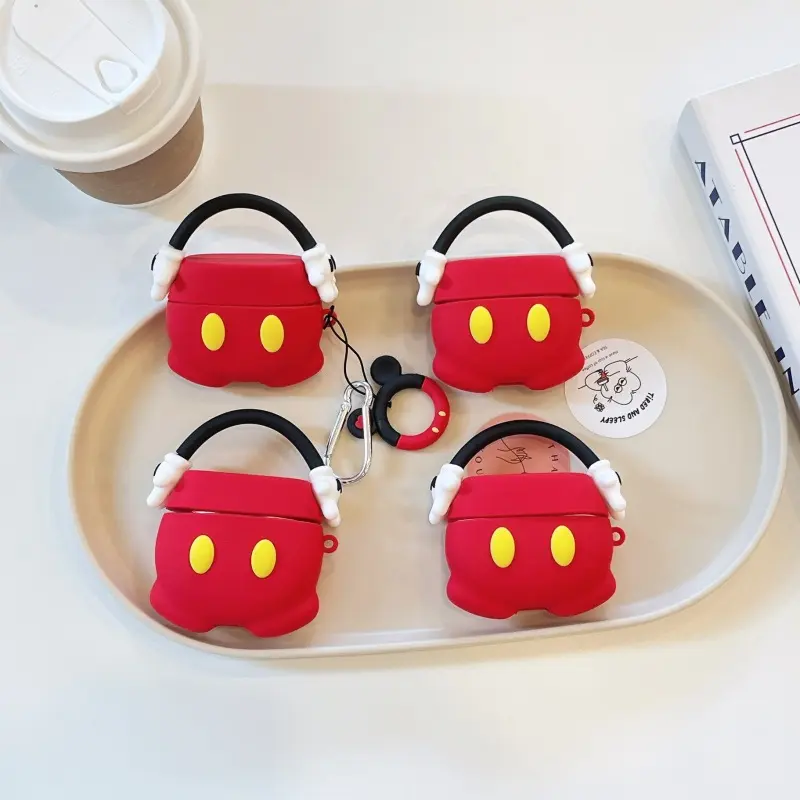 1 piece of shorts earphone case,Cute wireless Bluetooth earphone case, drop resistant, Protection, durable and stylish accessory, Multiple models, suitable for AirPods pro3/1/2/3/4/pro/pro2(Different models may have different shapes), Earbuds