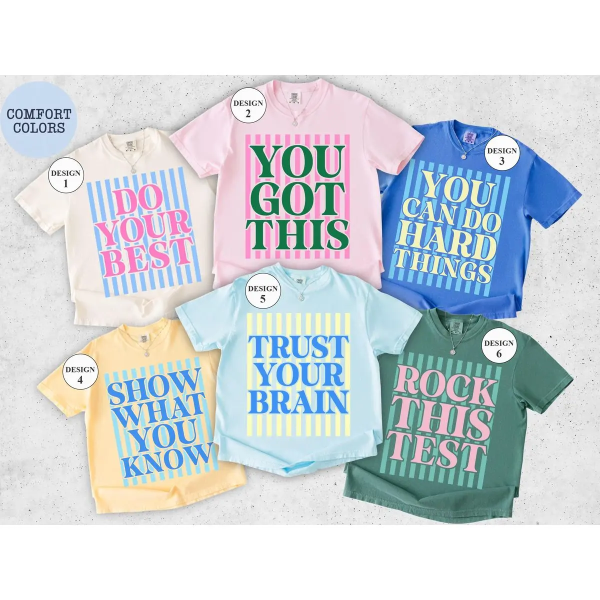 Comfort Colors Custom Test Day Shirts, Matching State Testing Shirts, Cute School Testing Day Tee, Testing Coordinator Shirt, Teacher Team Tshirts