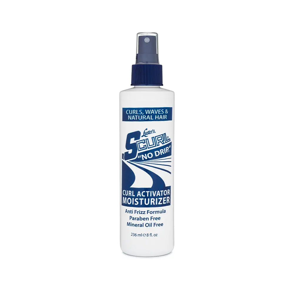 Luster SCURL No Drip Curl Activator Moisturizer – Deeply Hydrates & Defines Curls, Argan & Olive Oil Infused – Available in Multiple Sizes
