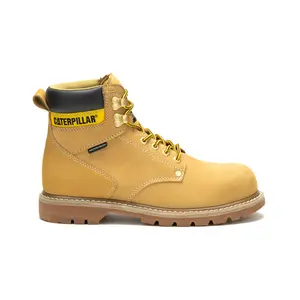 Caterpillar Second Shift Waterproof Steel Toe Mens Brown Work & Safety Boots