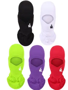 1/2/5pc Full Face Wrapped Face Mask with Hard Core Barrier, Dust-Proof and Windproof Mesh, Breathable Elastic Adhesive for Commuting & Cycling Full Balaclava, Ski Mask