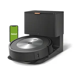 New Self-Emptying Robot Vacuum with Connecting Capability for Effortless Cleaning and Modern Robotic Technology