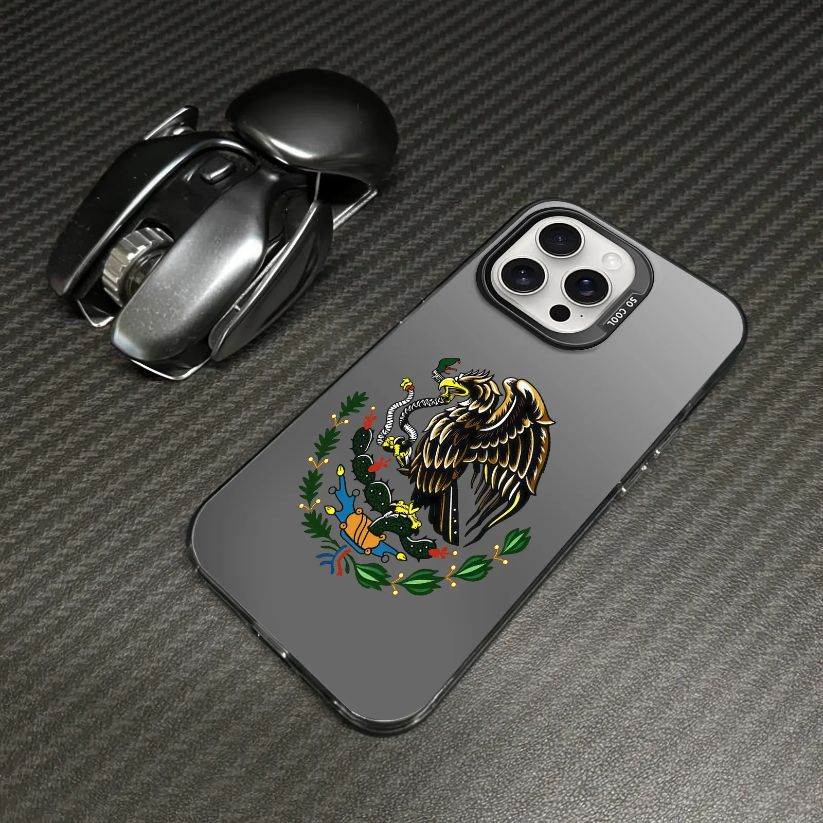 Eagle patterned IMD laser phone case, military grade anti drop iPhone protective case suitable for iPhone 17 Air 16 15 14 Plus 13 12 11 Pro Max Plus XR XS and Samsung Galaxy S25 S24 S23 S22 phone cases-ZQ101