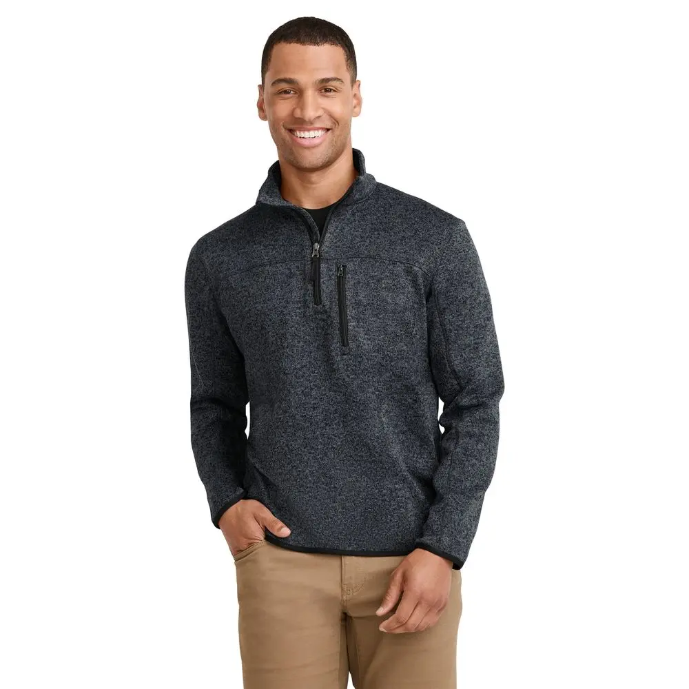 Jockey Outdoors by Luke Bryan Men's Sweater Fleece 1/4 Zip M Dark Planetary Heather