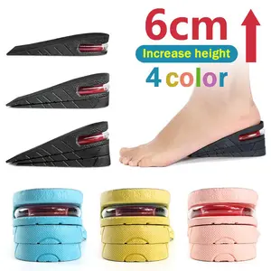 6cm Height Increase Half Insoles 3-layer Air Cushion Heel Insert Lift Shoes Insole for Men and Women