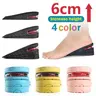 Men/Women Unisex 6cm Height Boosters - 3-Layer Air Cushion Half Insoles, Detachable EVA Fiber Lightweight Heel Lift Insert Shoe Accessories for Wedding, Sohochic