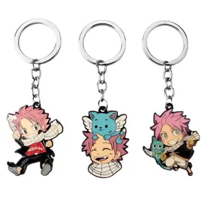 Anime Movies Peripherals Fairy Tail END Metal Keychain Pendant Necklace High Quality Keychain Perimeter 3cm