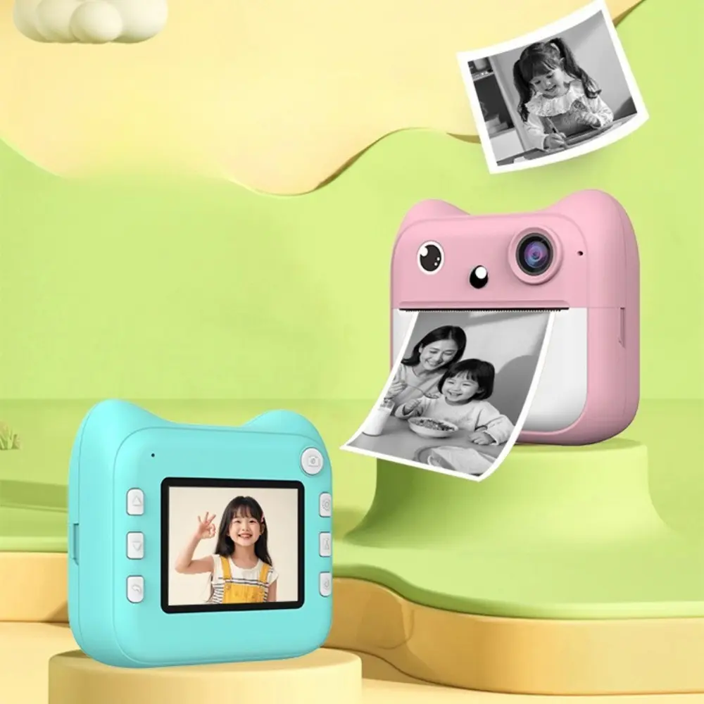 Kids’ Instant Print Digital Camera! Mini and portable, shoot and print immediately. Let kids record daily fun with this easy-to-operate camera! Shoot Cameras