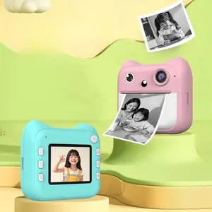 Portable Mini Instant Print Kids Camera! Includes A 32GB Memory Card and 1 Pack of Printing Paper. Shoot and Print Instantly, Featuring A Cute Look and Easy Operation. It's The Perfect Gadget for Kids To Capture Every Happy Moment! Digital Camera