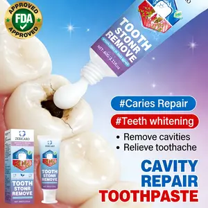 ZKRICARO Anti-Cavity Repair Toothpaste FDA Approved Cavity Repair Teeth Whitening Plaque Removal Strengthen Enamel Oral Health Bad Breath Killer