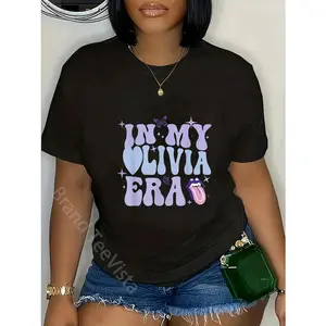Cotton Unisex Retro In My Olivia Era For Men Women  T-Shirt women graphic shirts