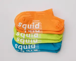 Athletic Grip Socks - Breathable Anti-Slip No Show Socks with Silicone Lock-In Fit, Power Pack