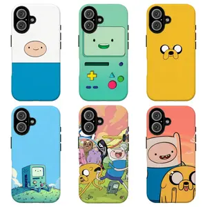 FL-Adventure Tim3 Cartoon Aesthetic Cover,90s Nostalgic Cartoon Tough Case For iPhone 11 12 13 14 15 16 17 Air Pro Max for Samsung S26 S25 S24 S23 S22 S21 Case,Gift for her/him/fans