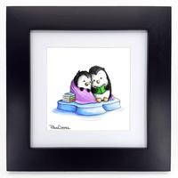 10x10" black frame