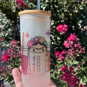 Frida con Cafe 20 oz Tall Skinny frosted tumbler Drinkware