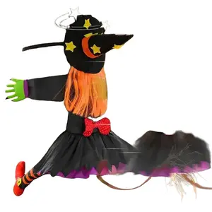 Halloween Witch Climbing Tree Decoration Halloween Theme Pendants Decor for Indoor Outdoor Office Decor