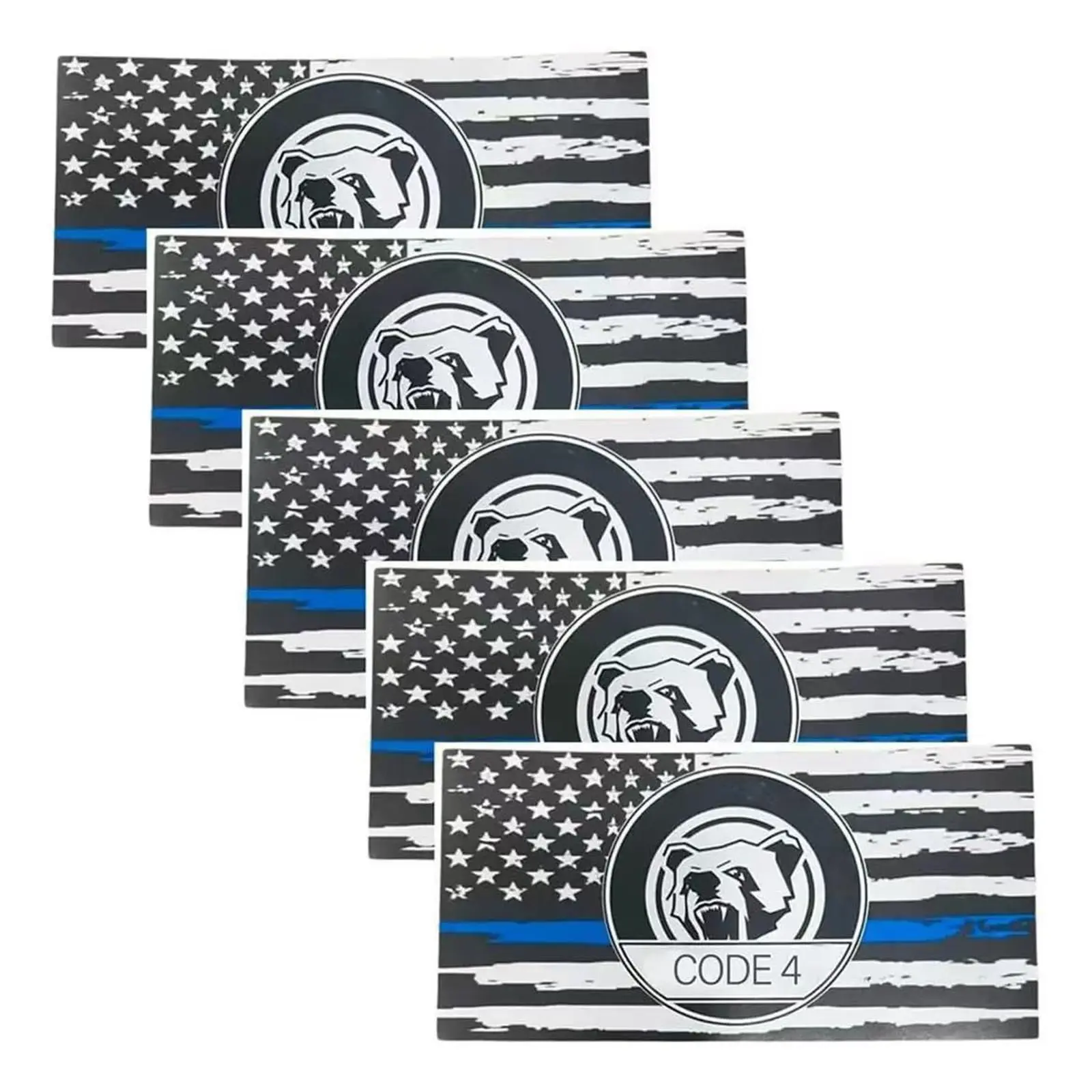 3D Scene Complete Crochet Kit with Hooks, Yarn, 5PCS Die-Cut Thin Blue Line Permanent Sticker Set - Code 4 Police Support American Flag Decals for Cars, Trucks, Windows (Style A), Permanent Sticker Stickers, Sticker Set Stickers