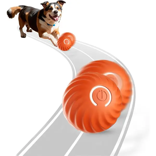GTTQ Self Moving Interactive Dog Toy Ball - Interactive Training Ball, Automatic Rolling, Bouncing, Rotating, Vibration Function, Suitable for Puppies & Small to Medium-Large Dogs, Ball Toy Balls