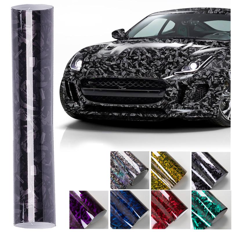 Carbon Fiber Pattern Car Sticker, 1 Roll DIY Multi-Functional Waterproof Car Body Sticker, Anti-scratch Car Decorative Sticker for Car Door, CarBody, Car Interior - 1 x 5 ft (30 * 150 cm)