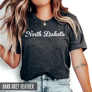 North Dakota Shirt, State of North Dakota Shirt, North Dakota gift for him or gift for her, ND TShirt, Vintage Retro North Dakota Tee TTS 1 007