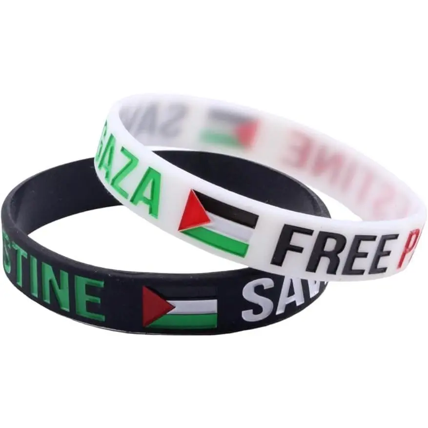 Free Palestine Bracelets  Palestine Gaza Flag Bracelets Free Palestine Rubber Wristbands Save Gaza Support Palestine