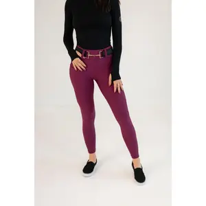 Lux Hybrid Breeches (Pull-On) | Full Seat | Raspberry