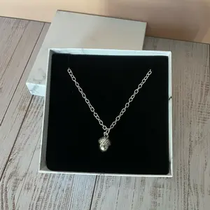 Fall Acorn Charm Necklace stainless steel cute necklace