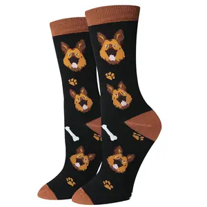 German Shepherd Black Socks