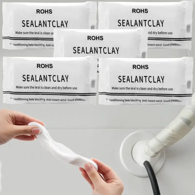 10-Pack Premium Waterproof Wall Repair Sealing Clay Duct Seal - Invisible Waterproof Sealant, Anti-Leak Quick Easy Solution for Wall Hole Repair, Air Conditioning Pipes